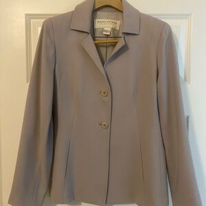 Doncaster Women's Merino Wool Light Gray Blazer